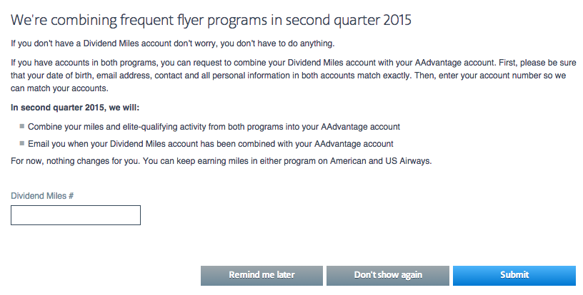 american airlines link trip to account