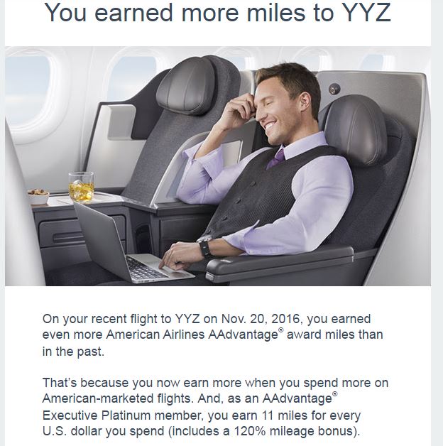 Is it just me or is this American Airlines email really smug? - Andy's ...