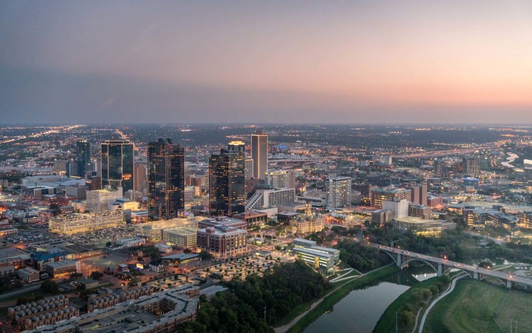 Picture of the Week: Downtown Fort Worth from a helicopter!