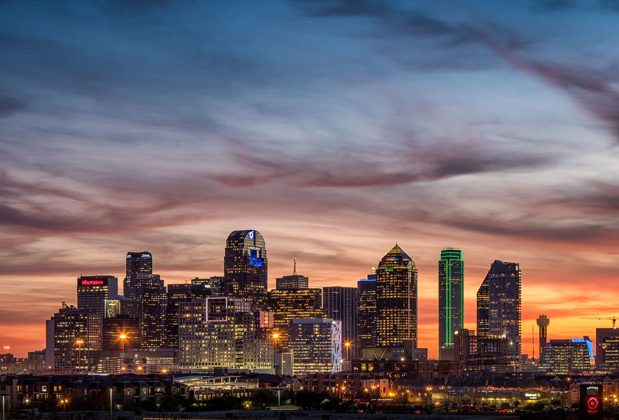 dallas epic sunset1 Andy's Travel Blog