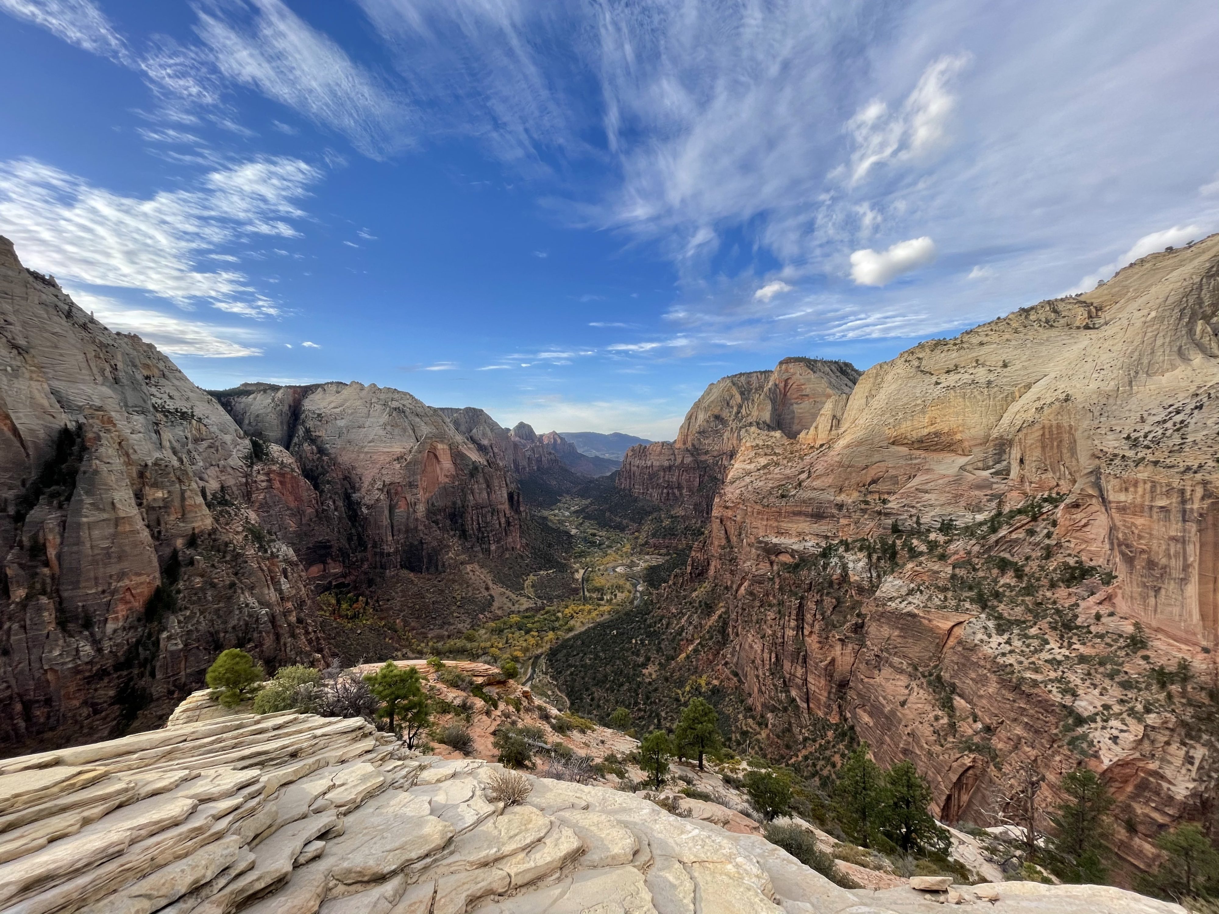 a landscape of a canyon