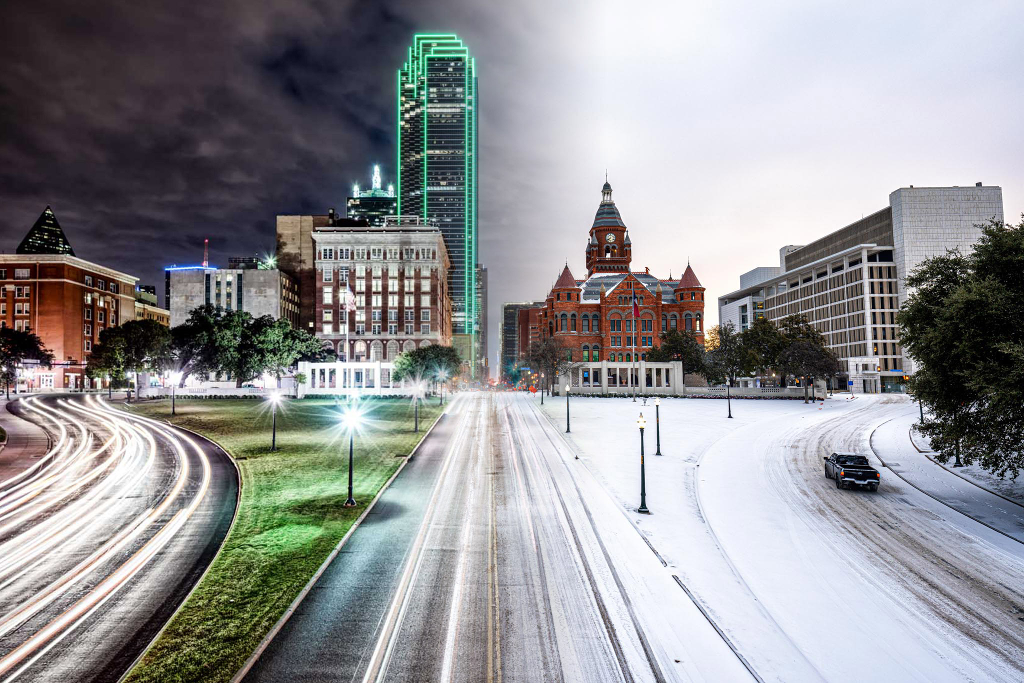 dealey plaza snow blend Andy's Travel Blog