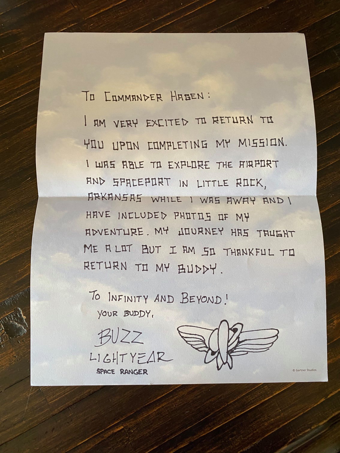 a letter to a pilot