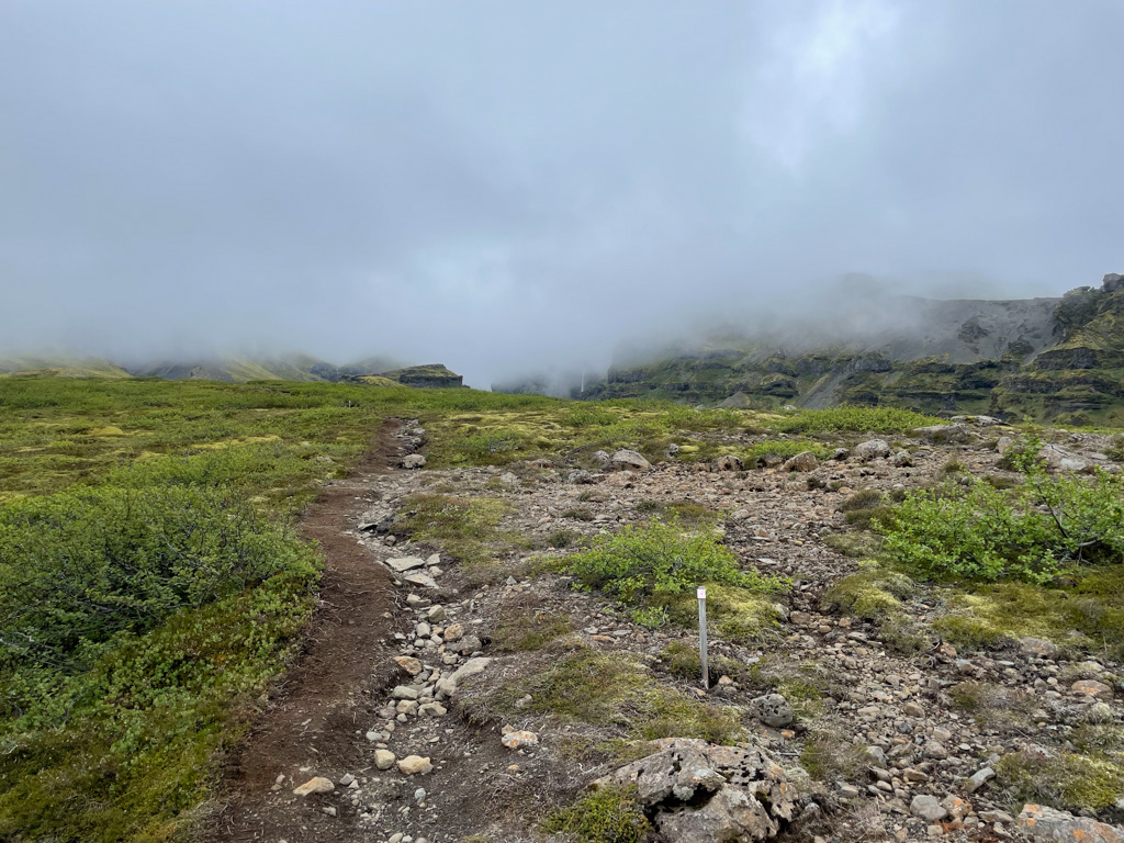 a rocky terrain with a rocky path