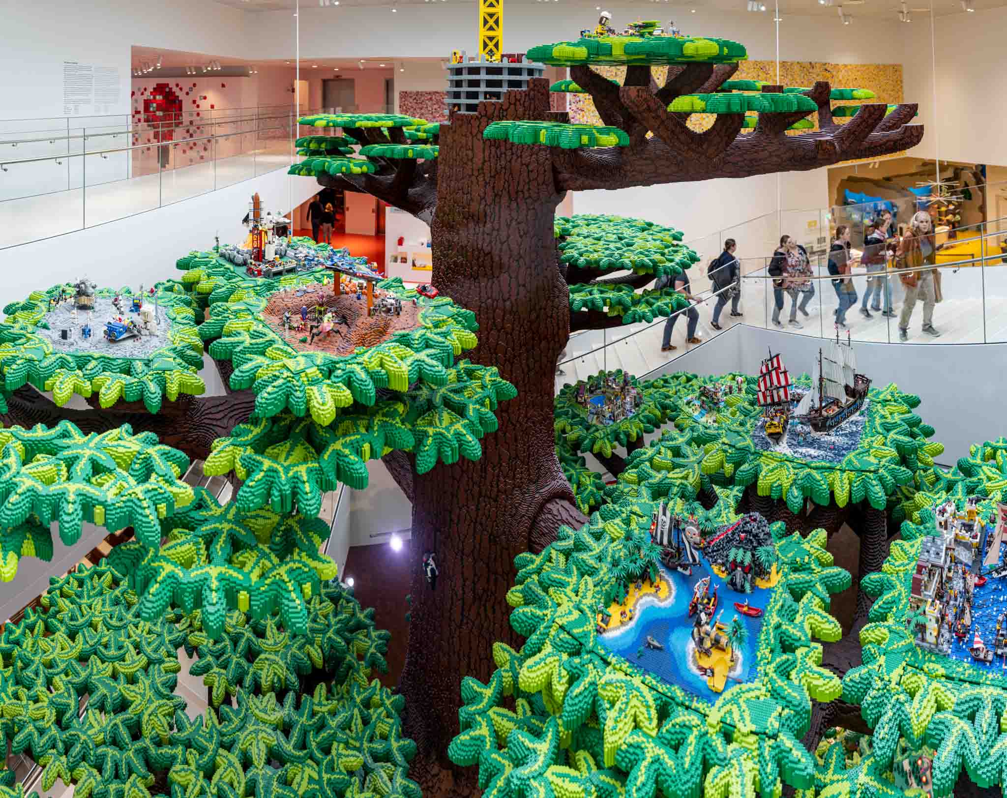 a large tree with many legos