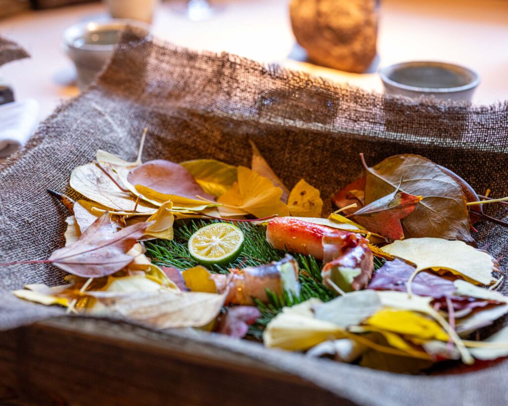 a bowl of food on a table