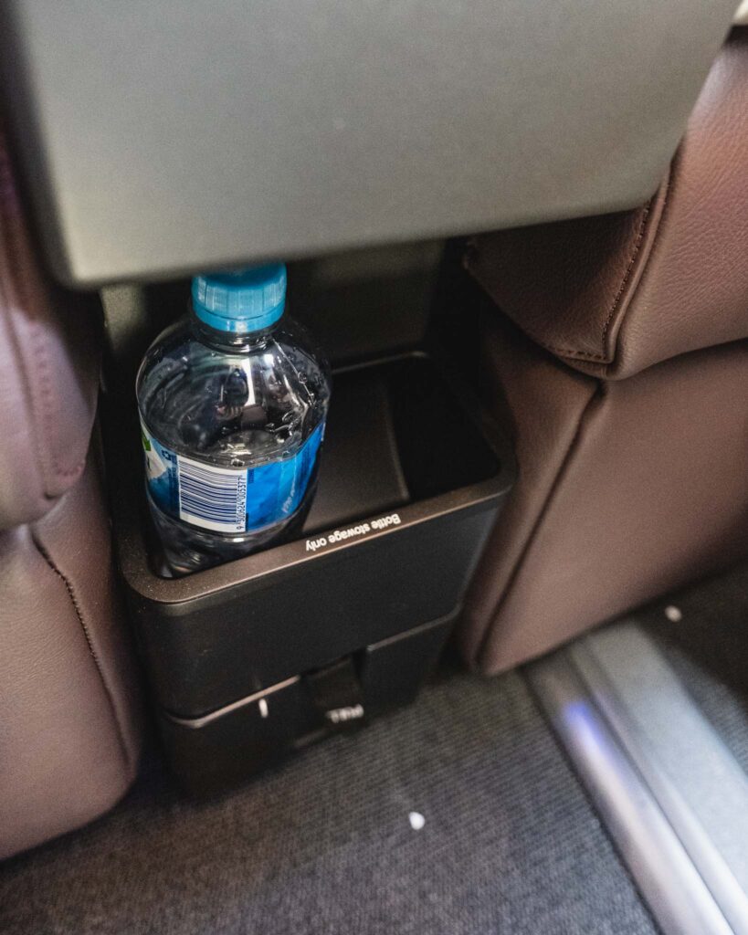 a bottle in a cup holder
