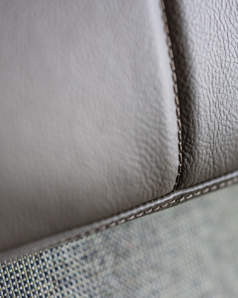 a close up of a leather surface