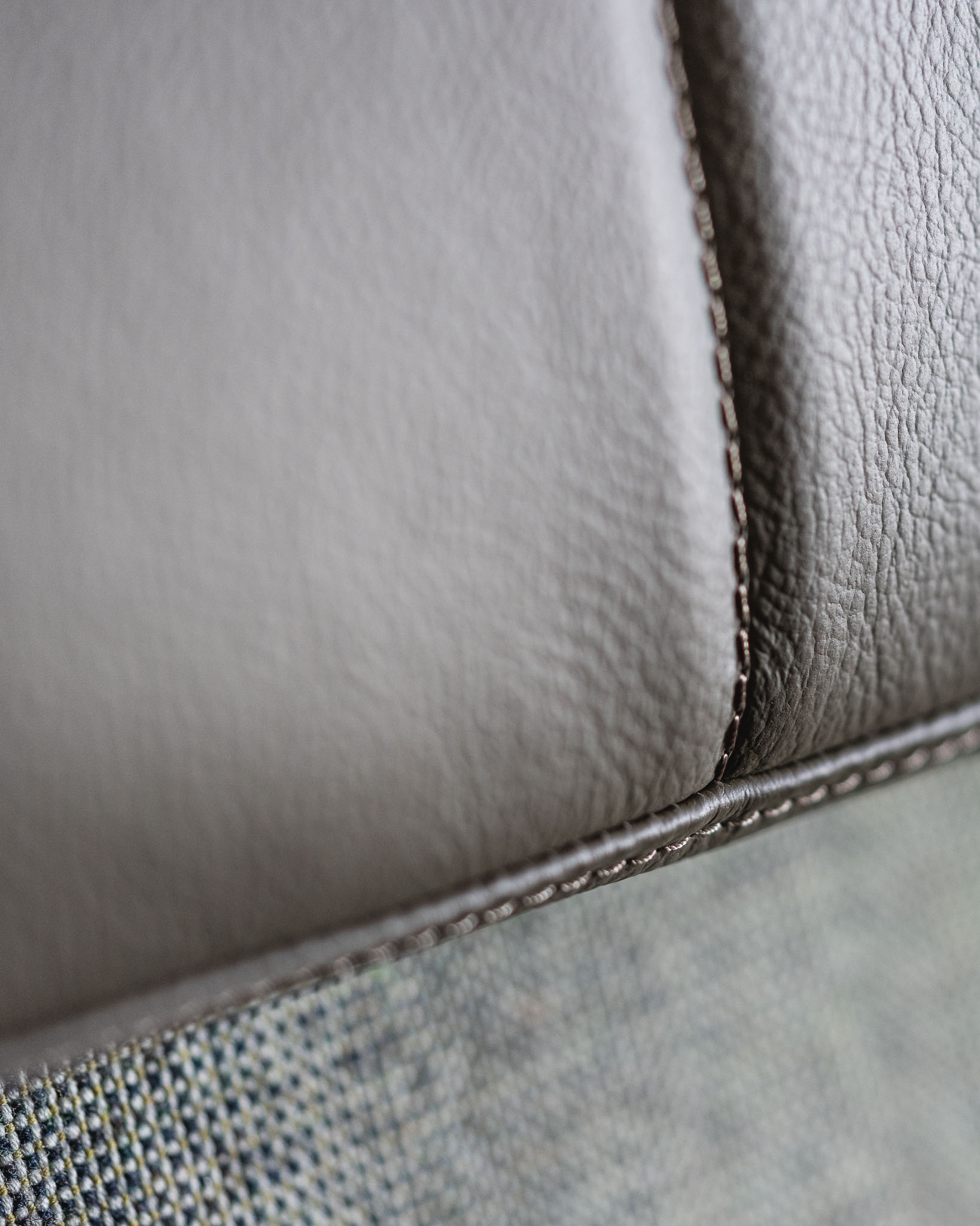 a close up of a leather surface